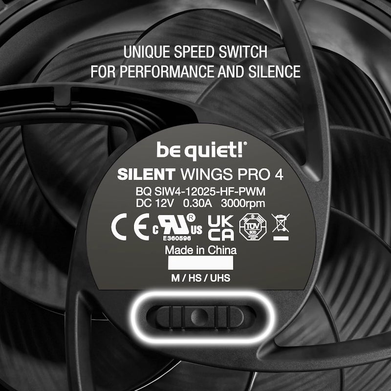 be quiet! Silent Wings Pro 4 140mm PWM High Speed 2400 RPM Premium Low Noise Cooling Fan | 4-Pin | BL099 - Image 5