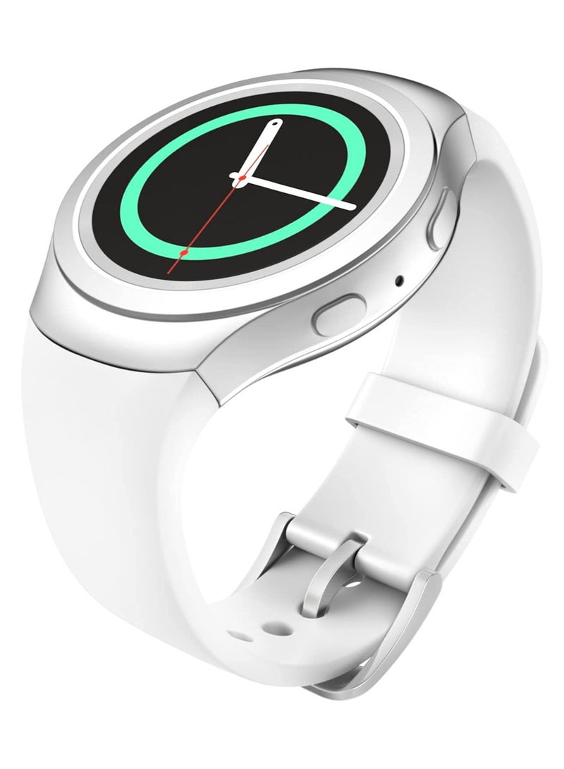 1PCS Silicone Watch Band Strap For Samsung Galaxy Gear S2 SM-R720 SM-R730 Fits 5.11-8.66 Inch Wrist Soft Comfortable Sporty Durable Tuck Closure Replacement Strap  - Image 1