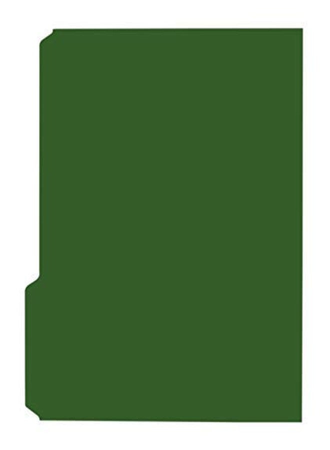 The File King 1/3 Cut Dark Green File Folders Letter Size - 100 Pack | Colored Manilla Folders 8.5 x 11 | USA Made | Assorted 3 Tab Color Manila File Folder | Office Supplies | Basic Filing Folder - Image 4