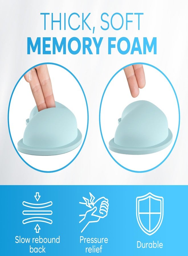 KLIM Mouse & Keyboard Wrist Rest Set - Silky Gel Memory Foam - Ergonomic Wrist Rest for Computer Keyboard, Wrist Pad for Keyboard + Wrist Rest for Mouse Gaming and Office - Pain Relief - Light Blue - Image 3