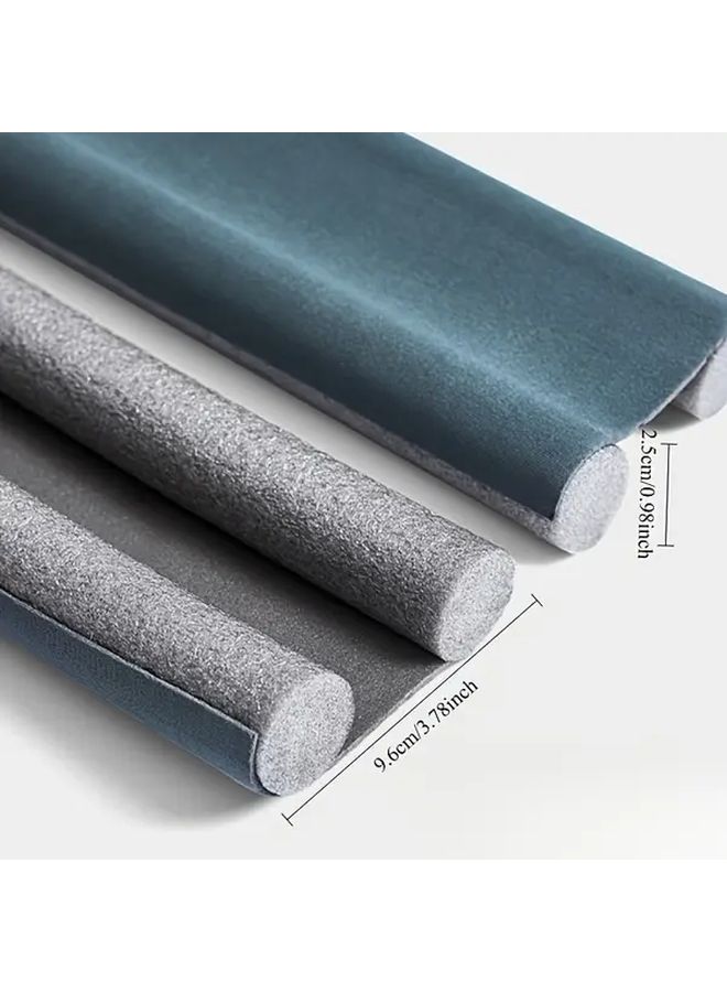 Gray Adjustable Door Sweep Soundproof Wind Barrier Seal Flexible Non Stick Bottom Seal Strip For Under Doors Windows Shower Glass Gaps Garage Durable Easy To Install - Image 4