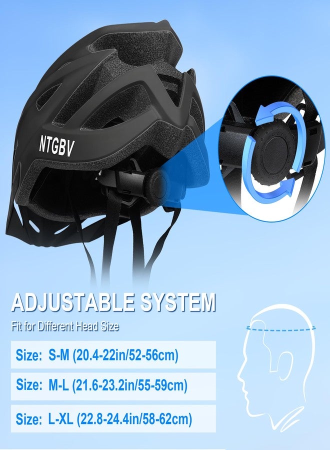 NTGBV Adult Bike Helmet for Men/Women with Helmet Bag 2 Removable Moisture-Wicking Liners & Visors Lightweight Shockproof Adjustable Design CPSC 1203 & EN 1078 Safety Certified for Road/Commute/MTB - Image 3