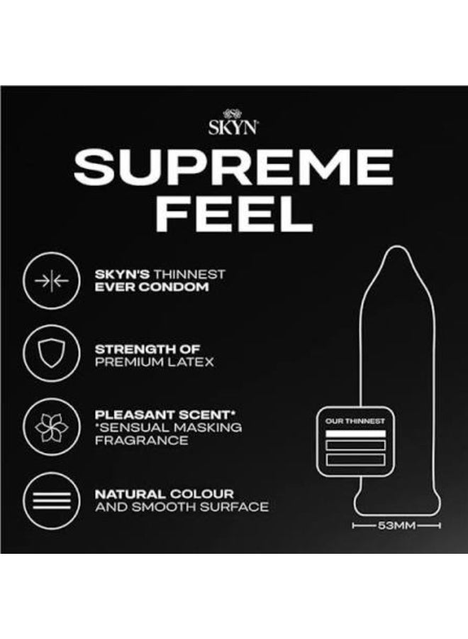 SKYN Supreme Feel Ultra Thin Non-Latex Condoms 10 Pieces - Image 2