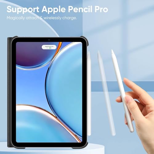 Printme Rotating Case for iPad A16 11th Generation (2025), iPad 10th Generation 10.9 inch (2022) - 360 Degree Rotating Protective Stand Cover with Auto Sleep/Wake, Black - Image 3