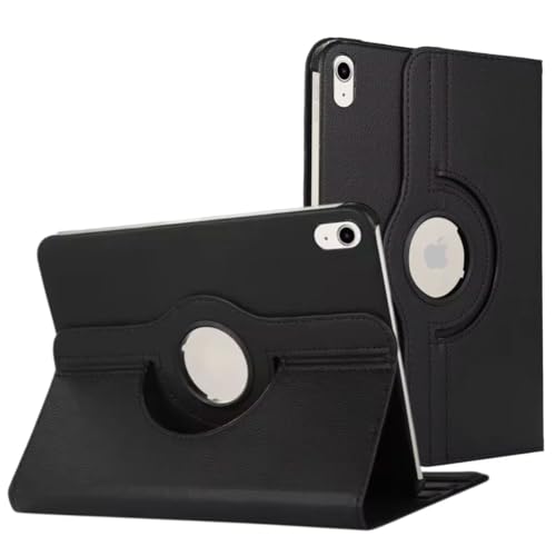 Printme Rotating Case for iPad A16 11th Generation (2025), iPad 10th Generation 10.9 inch (2022) - 360 Degree Rotating Protective Stand Cover with Auto Sleep/Wake, Black - Image 1