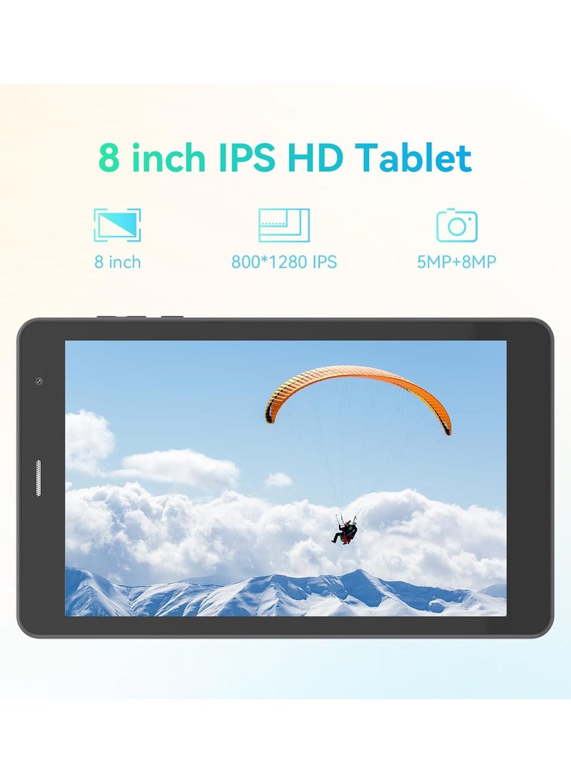REBENUO - CM828 8 inch Tablet, Android 13.0 Tablet with SIM Card Slot and Wifi 8GB RAM,512GB ROM Storage Dual 5MP+8MP Camera HD IPS Display (Green) - Image 1