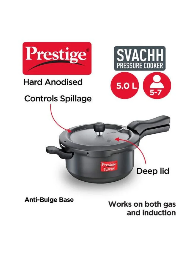 برستيج 3.5 Liter Svachh Hard Anodised Pressure Cooker Junior Deep Pan