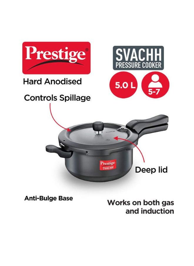 Prestige - 3.5 Liter Svachh Hard Anodised Pressure Cooker Junior Deep Pan - Image 1