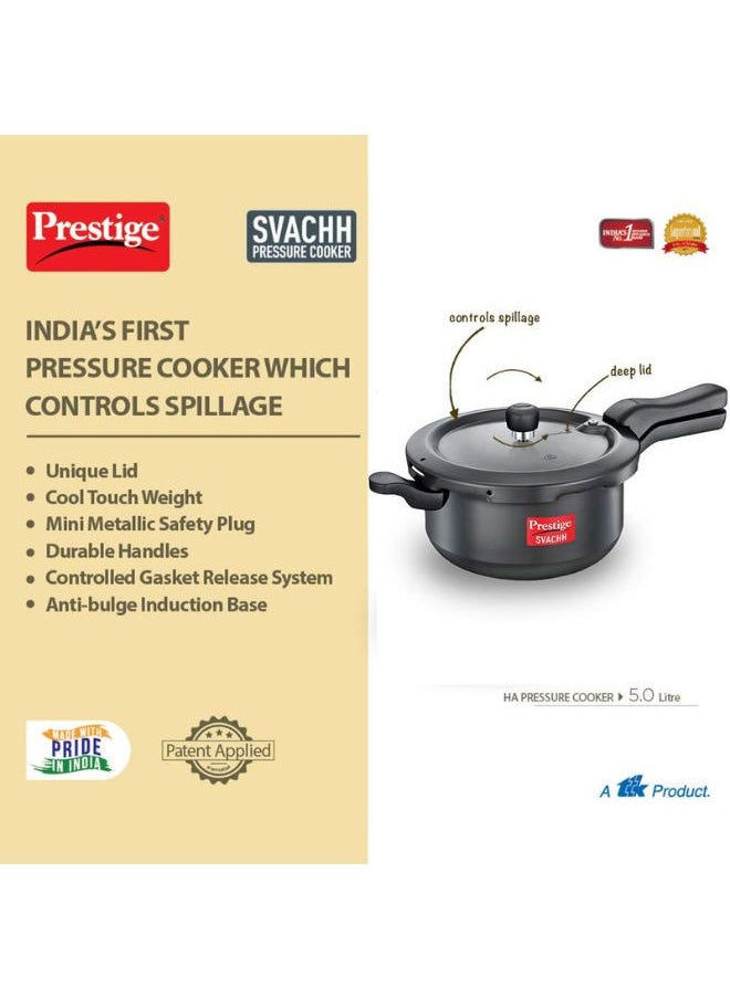 Prestige - 3.5 Liter Svachh Hard Anodised Pressure Cooker Junior Deep Pan - Image 1