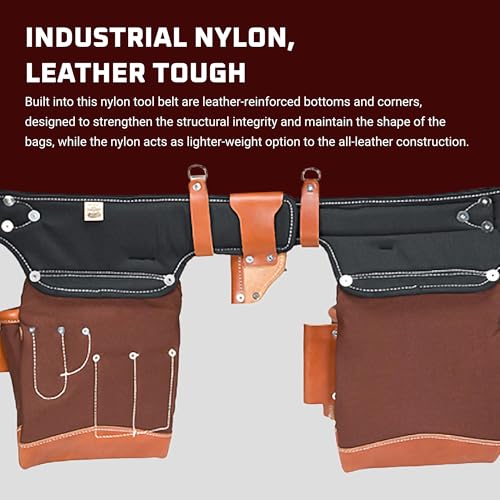 Occidental Leather Adjust-to-Fit FatLip Tool Bag Set - Cafe - 24 Pockets & Tool Holders - Made in USA - Image 5