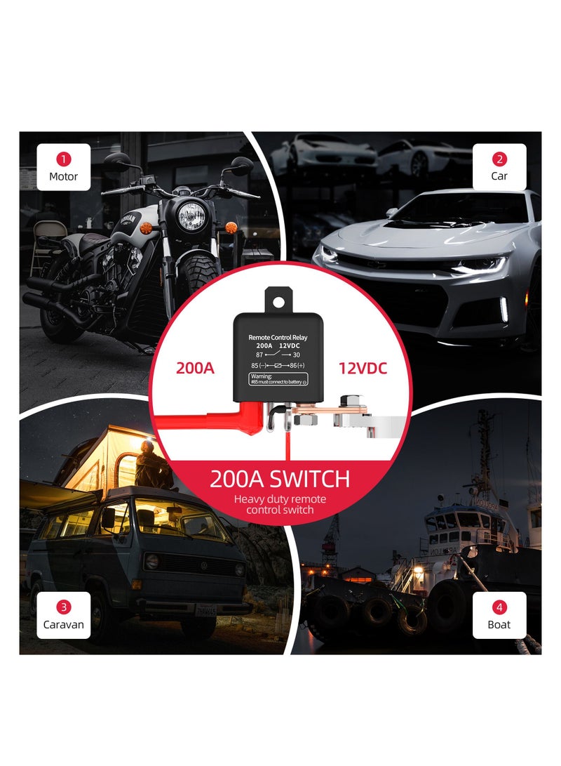 AROAQ Portable Remote Battery Disconnect Switch, Upgraded Battery Disconnect Switch, Anti Theft - Image 5