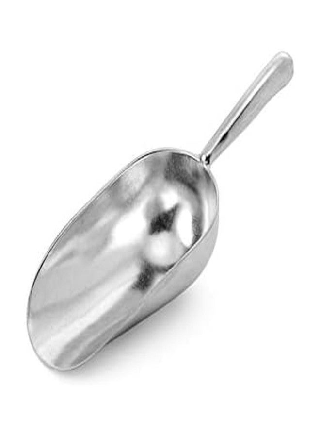 Houdini Double-Cast Aluminum Bar Ice Utility Scoop, Stainless Steel, 7 inches - Image 1