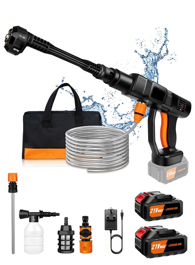 SUPER 5 6-in-1 Cordless High Pressure Washer 3,000 mAh Self-Priming Brushless Motor Multi-Function Electric Washer - Image 1
