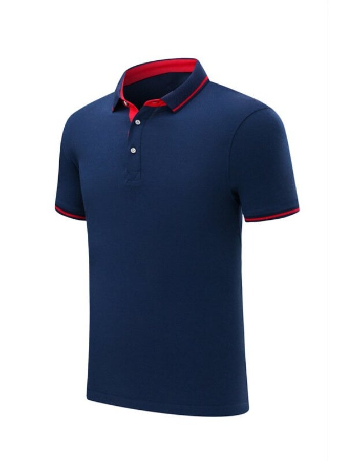NIBEMINENT Summer catering work clothes short-sleeved men barbecue hot pot milk tea chef restaurant waiter T-shirt - Image 1