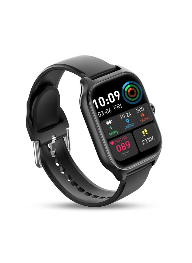 Smart Watch Series 8 Ultra Style Bluetooth Smartwatch with Fitness Tracker, Heart Rate, Sleep Monitor, Sports Modes – Black - Image 1