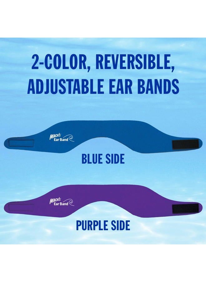 Mack's Swimming Headband – Best Swimmer's Headband – Doctor Recommended to Keep Water Out and Hold Ear Plugs in - Official Swimming Ear Band of USA Swimming  - Image 2