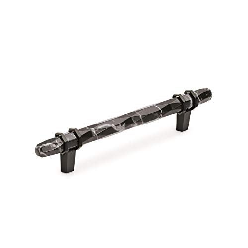 Amerock Cabinet Pull Marble BlackBlack Bronze 5116 inch 128 mm CentertoCenter Carrione 1 Pack Drawer Pull Drawer Handle Cabinet Hardware - Image 1