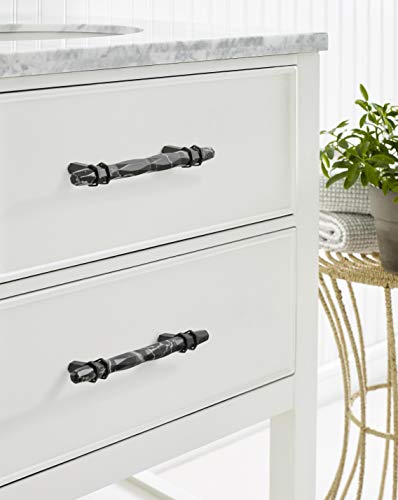 Amerock Cabinet Pull Marble BlackBlack Bronze 5116 inch 128 mm CentertoCenter Carrione 1 Pack Drawer Pull Drawer Handle Cabinet Hardware - Image 3