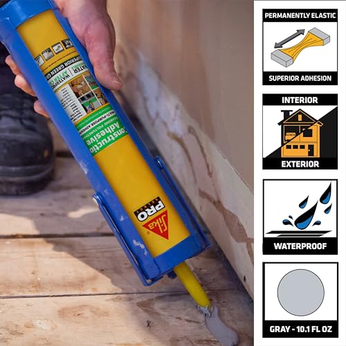 SikaBond Construction Adhesive, Gray, Advanced Polyurethane for Outdoor. Water immersible & Waterproof, 10 fl.oz - Image 2