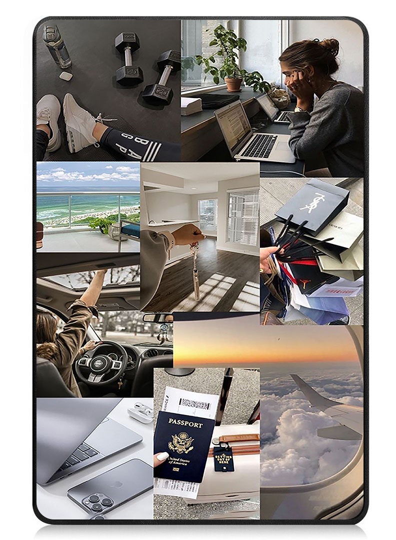 Theodor Protective Flip Case For Apple iPad mini 7th Generation (A17 Pro 2024 Model) (Mini 6 2021 Model  6th Generation) With Trifold Stand Auto Wake Sleep Shockproof Cover collage 3 - Image 1