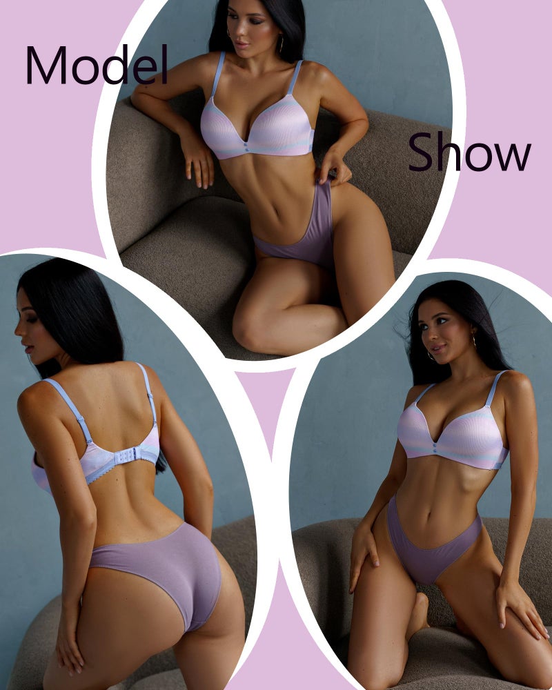 FINETOO 12 Pack Cotton Underwear for Women Cute Low Rise Bikini Panties High Cut Breathable Sexy Hipster Womens Cheeky S-XL - Image 3