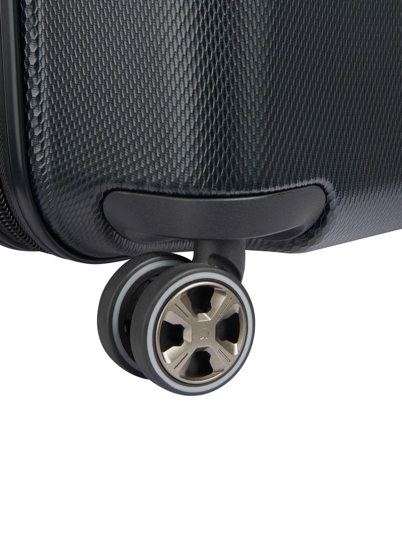DELSEY Paris  Delsey Flanerie SE 55cm cabin trolley, black, 4 spinner wheels, polycarbonate hard shell, expandable, TSA lock, dual handle, spacious interior, 5-year warranty  | Best Price UAE