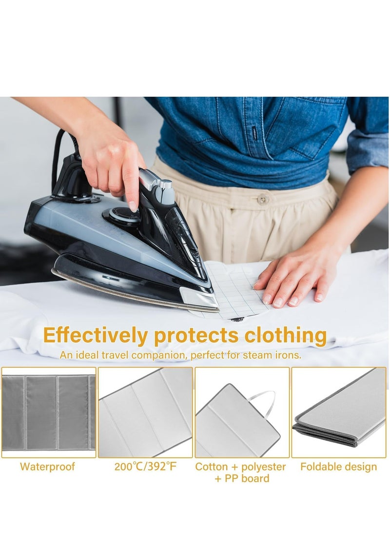 Joyelink Steamer Board for Clothes with Ironing Glove,Stand for Steaming Clothes,Steamer Pad,Hanging Ironing Board,Steamer for Clothes,Hanging Steam Iron Pad (Four-fold ironing board) - Image 2