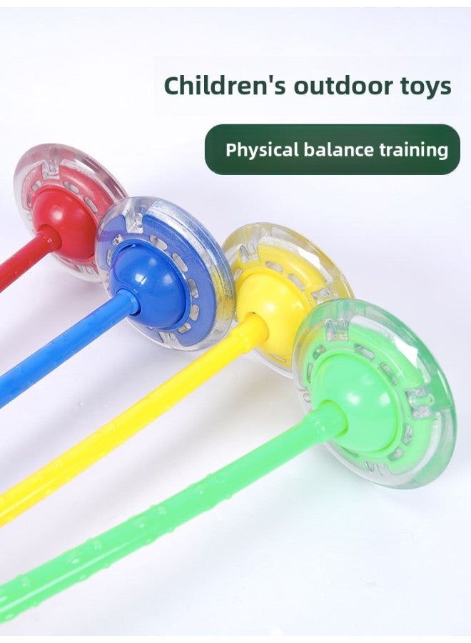 Household Children's Outdoor Sports Toys Flashing Barefoot Jumping Ring Sensory Training Equipment Sports Long High Jumping Toys-Color:Flash Foot Jumping Loop One Pink  - Image 2