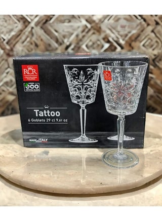 Italian Crystal cup set RCR 290 ml - TATTOO - pzsku/Z85077AFE3D80DD231086Z/45/_/1690458447/f3e077d6-4836-44fc-b0f7-d67e1e4f6fce