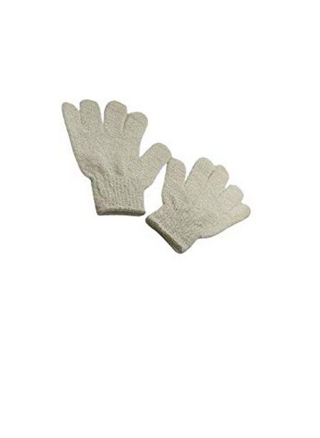Brushman Exfoliating Dual Texture Bath Gloves For Shower Spa Massage And Body Scrubs Dead Skin Cell Remover Gloves With Hanging Loop (1 Pair Heavy Glove) (Purple)  - Image 4