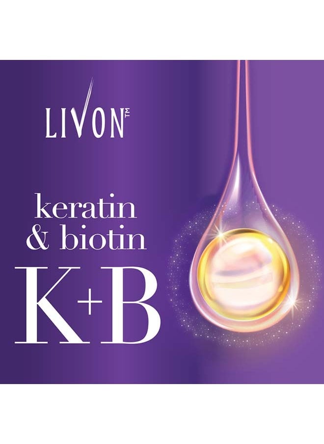 Livon Keratin And Biotin Smoothing Serum Oil 100ml  - Image 3