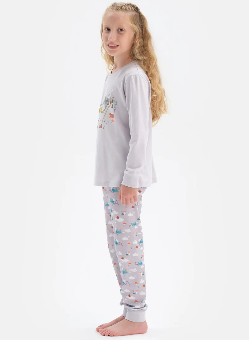 dagi Kids Dino Print Pyjama Set