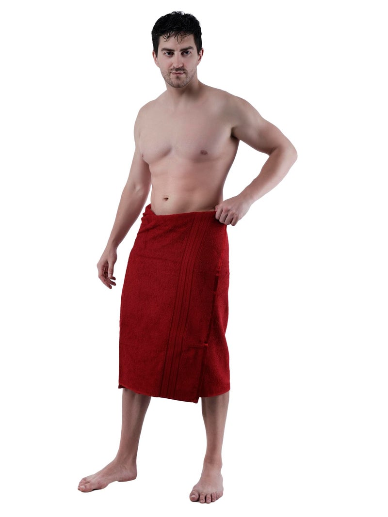 Dollar Bath Towel Cotton Soft, Large Size, 100% Cotton Towel - Highly Absorbent Size (75 X 150 Cm) for Men's and Women's 1 Piece Bath Towel (Carmine) - Image 4