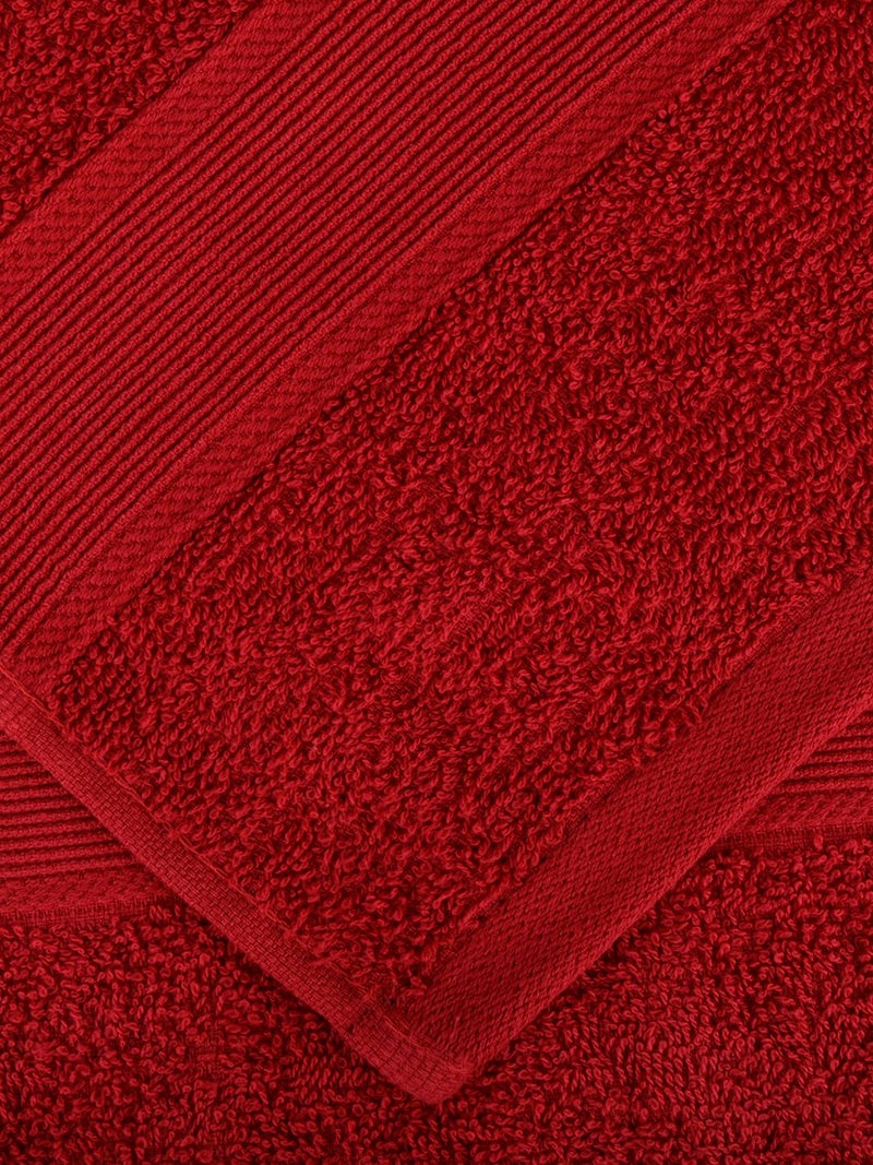 Dollar Bath Towel Cotton Soft, Large Size, 100% Cotton Towel - Highly Absorbent Size (75 X 150 Cm) for Men's and Women's 1 Piece Bath Towel (Carmine) - Image 2