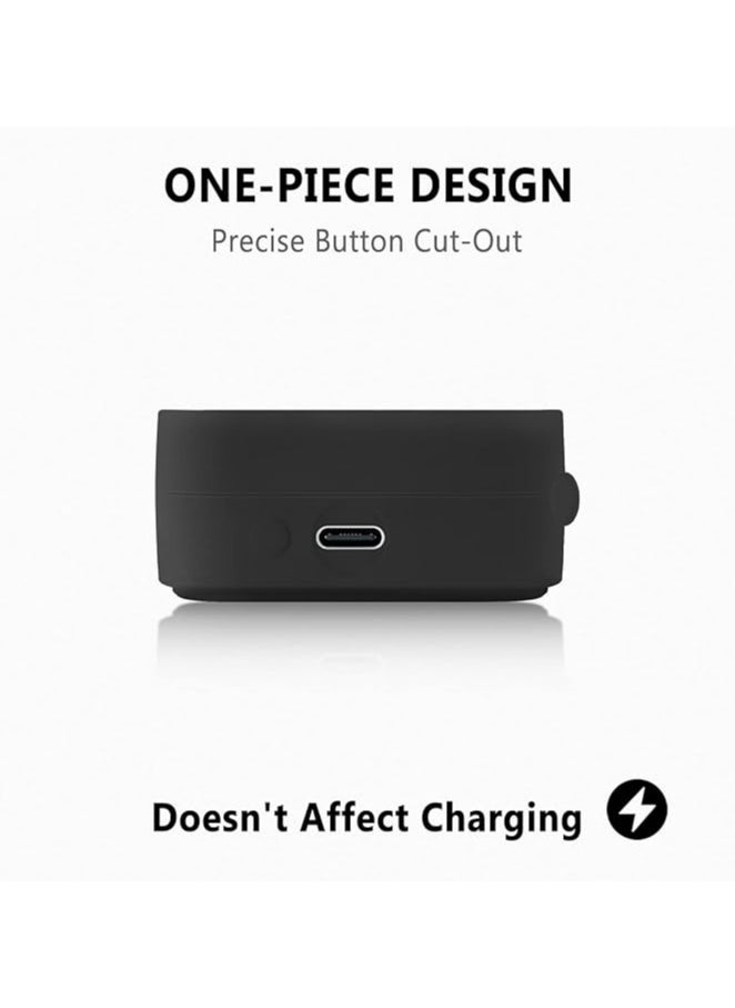 Generic - Compatible for Nothing Ear 2 Case Cover, [Charging Port Design]Silicone Protective Cover Case for Nothing Ear 2 Protector Case (Black) - Image 1
