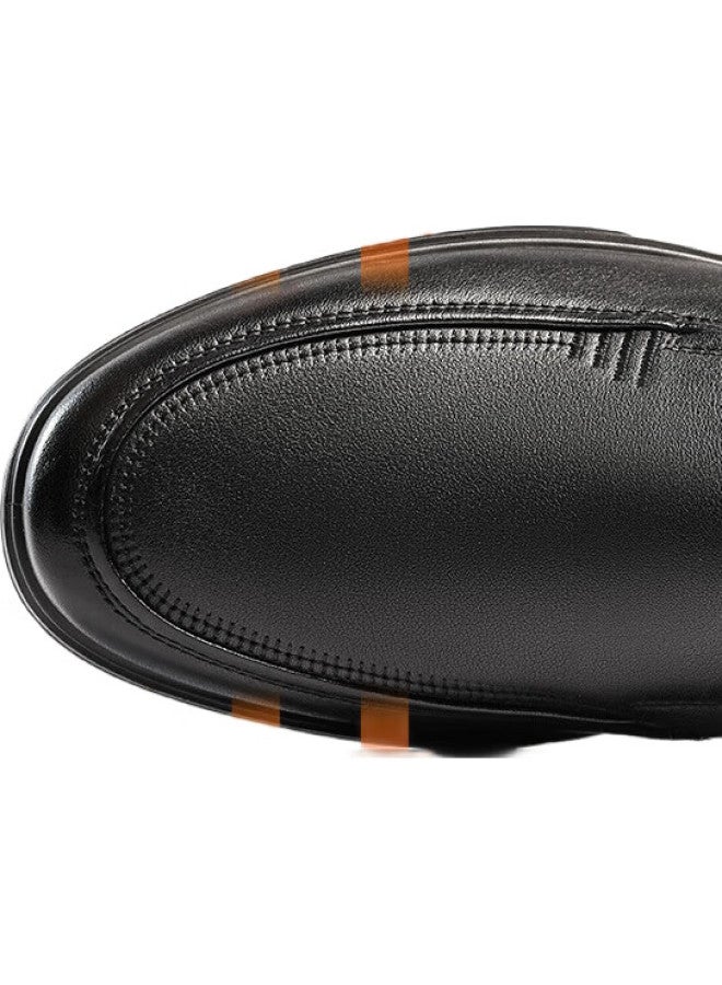 LAORENTOU Leather Shoes For Men, Business Casual Shoes, Top-Grain Cowhide Slip-On Loafers, Durable Men'S Shoes, La12062, Black, Size 43 - Image 2