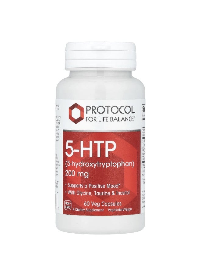 Protocol For Life Balance - Protocol for Life Balance, 5-HTP, 60 Veg Capsules - Image 1