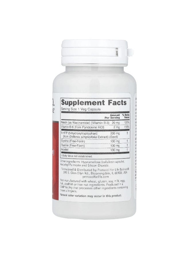 Protocol For Life Balance - Protocol for Life Balance, 5-HTP, 60 Veg Capsules - Image 1