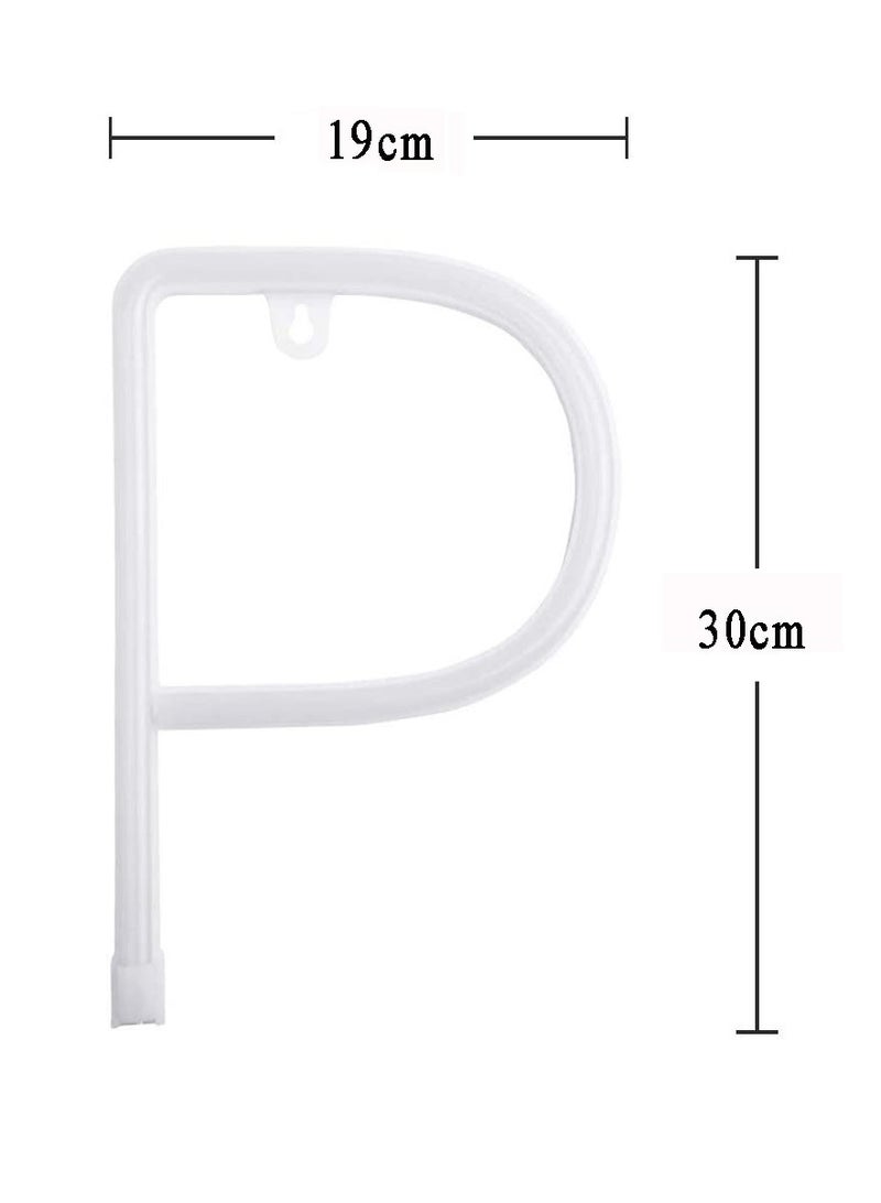 سلة حرف بإضاءة النيون باللون الأحمر الدافىء – P - Image 2