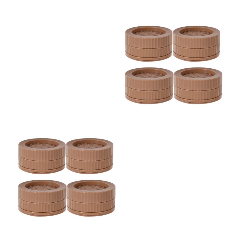 8 pcs Furniture Risers: Nonslip And Floor - Furniture Lift Add Height Round for Table Chair and Bed - Home and Office - Image 1