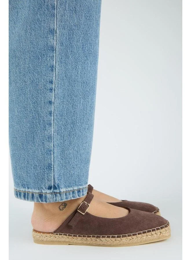 Manijero  Silvia Women's Real Leather Single-strap Coffee Slipper. for Women | Best Price UAE