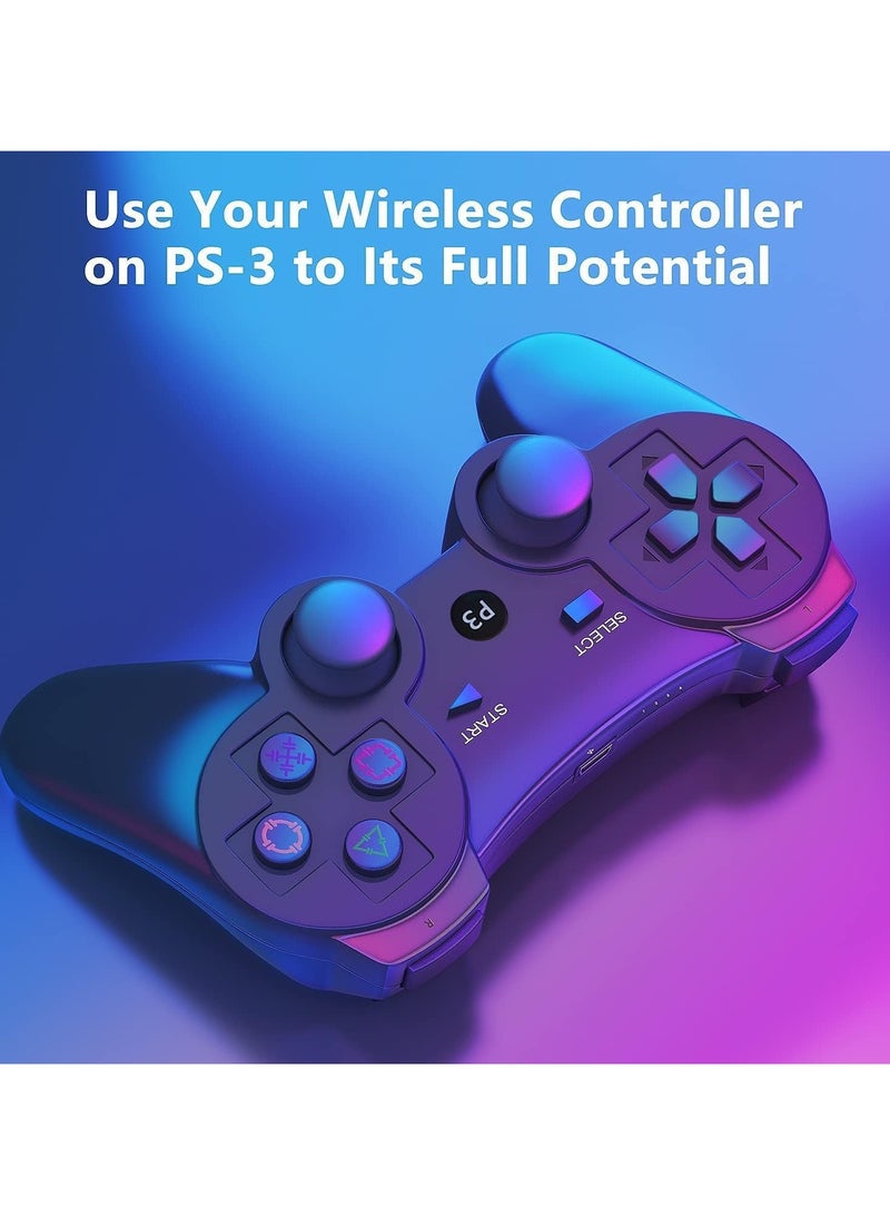 Wireless Controller Compatible with PS 3, Vibration Joystick Rechargeable Gamepad, for PS3 USB PC Controller  - Image 2