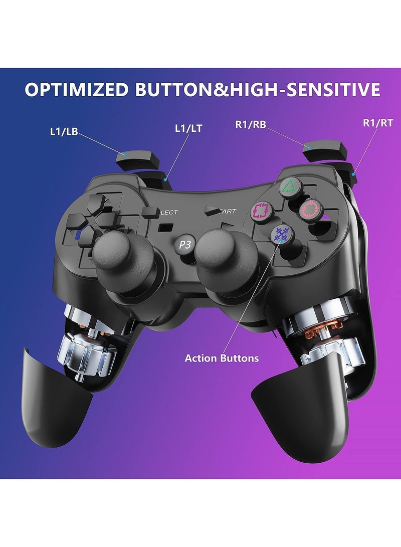Wireless Controller Compatible with PS 3, Vibration Joystick Rechargeable Gamepad, for PS3 USB PC Controller  - Image 3