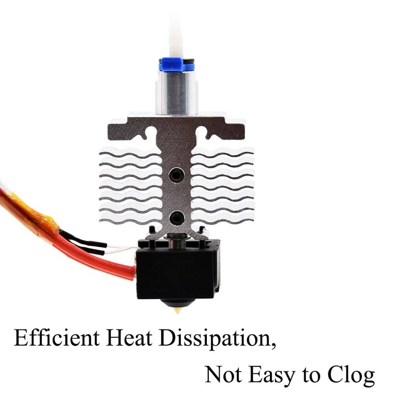 Ender 3 V2 Neo Extruder Hotend Kit Style A With 0 4mm Nozzle Bimetal Pipes And Wires - Image 5