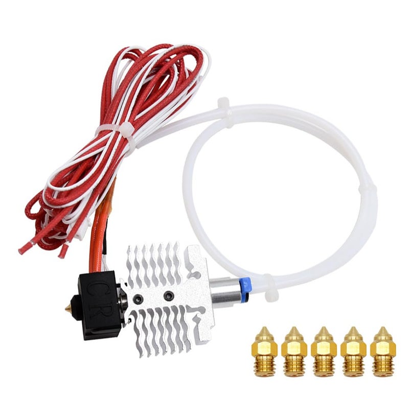 Ender 3 V2 Neo Extruder Hotend Kit Style A With 0 4mm Nozzle Bimetal Pipes And Wires - Image 1