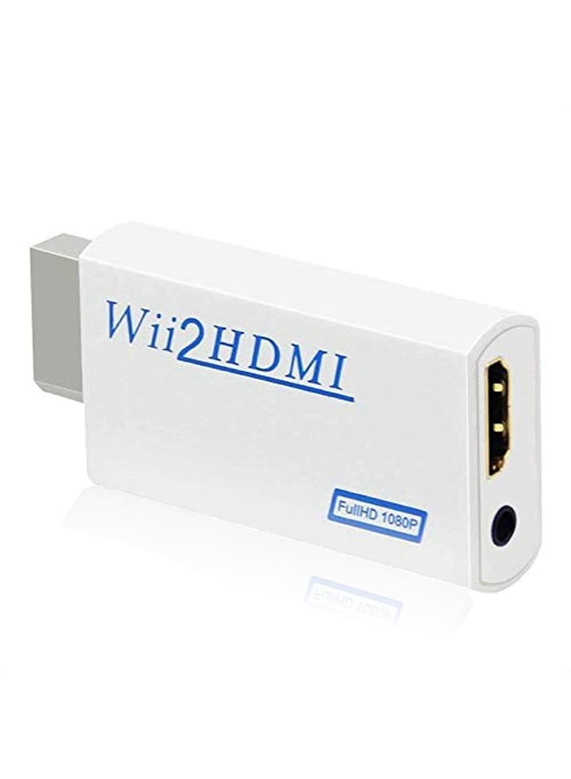 Sweet seven محول وي إلى HDMI - قم بترقية تجربة الألعاب الخاصة بك مع إخراج 720P/1080P HD، دعم صوت فيديو 3.5mm - متوافق مع أوضاع عرض وي - لملحقات ألعاب نينتندو وي - Image 1
