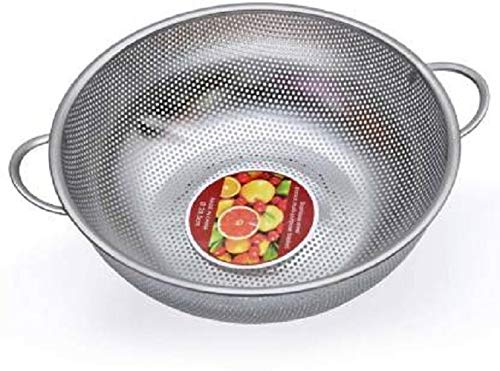 Skyzone Stainless Steel Drain Basket Rice Sieve Fruit and Vegetable Basket Multi-Purpose Drain Basket for Home Kitchen - Image 1