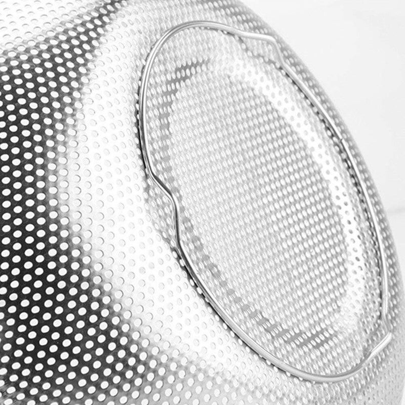 Skyzone Stainless Steel Drain Basket Rice Sieve Fruit and Vegetable Basket Multi-Purpose Drain Basket for Home Kitchen - Image 3