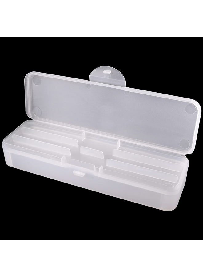 Beauticom Double-Layer Personal Storage Storage Case for Professional Nail Art Pens, Nail Brush, Tools (Frosted White) - Image 1