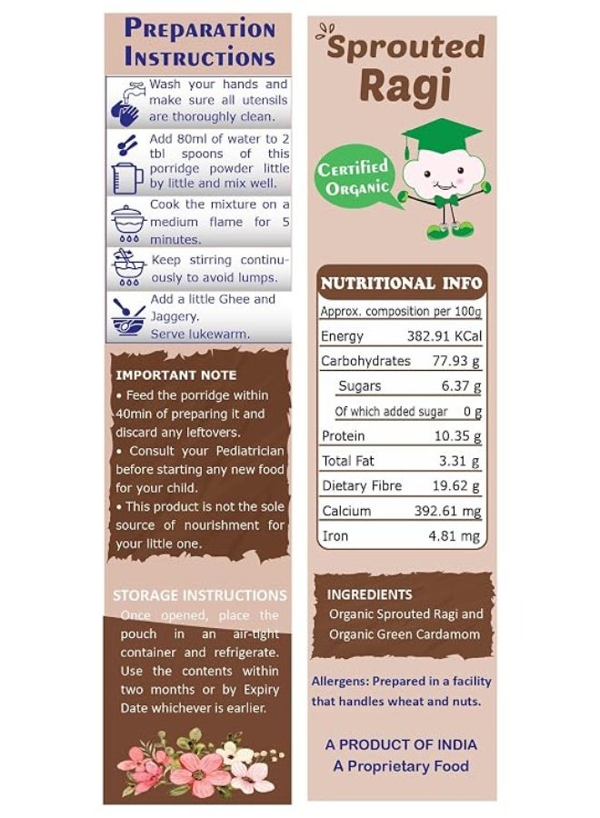 TUMMY FRIENDLY مسحوق راغي عضوي براعم صديق للمعدة للأطفال، 200 جرام - Image 2